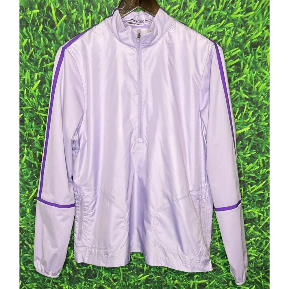Nike Lavender Half-Zip Ski Jacket with Purple Trim